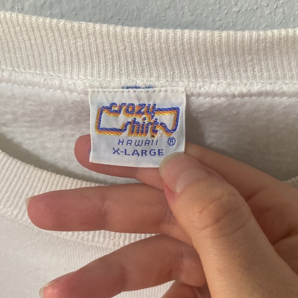 Vintage white oversized sweatshirt - Picture 6 of 14